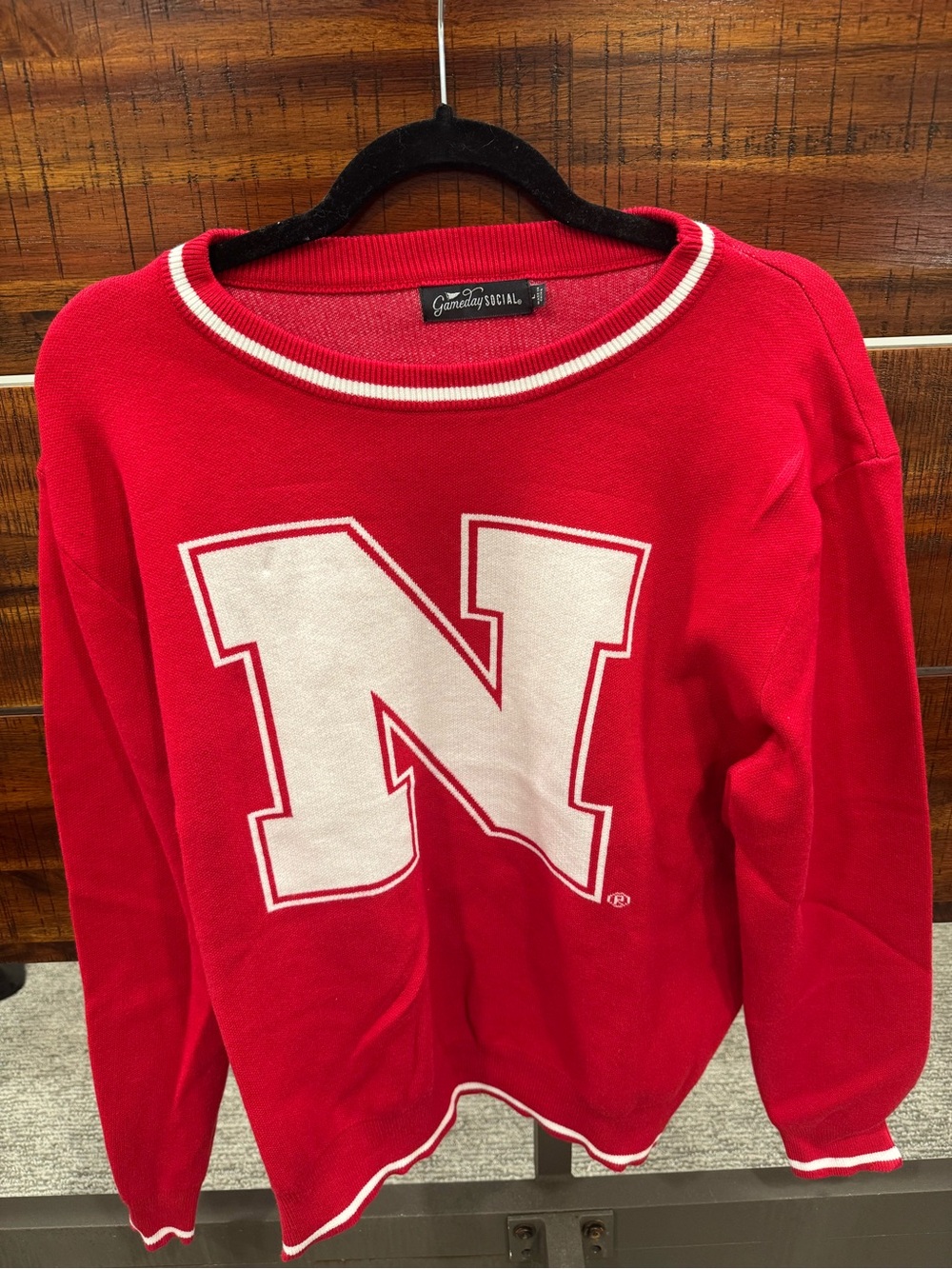 NWOT Gameday Social Nebraska Sweater